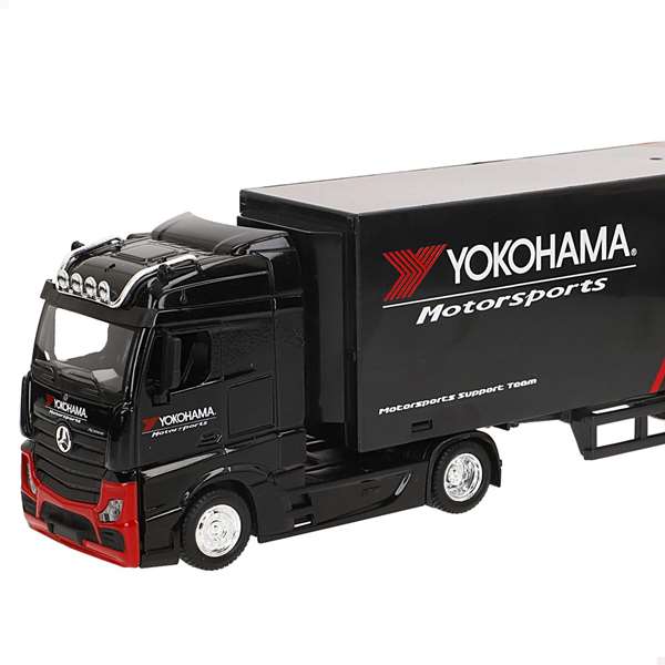 Burago Camión de Metal Street Fire Mercedes Actros con Remolque Escala 1:43