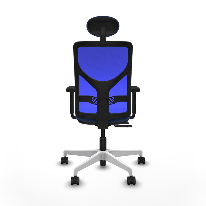 PIQUERAS Y CRESPO Silla de oficina Motilla con mecanismo Sincro/Traslack Azul