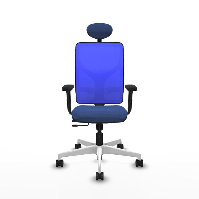 PIQUERAS Y CRESPO Silla de oficina Motilla con mecanismo Sincro/Traslack Azul