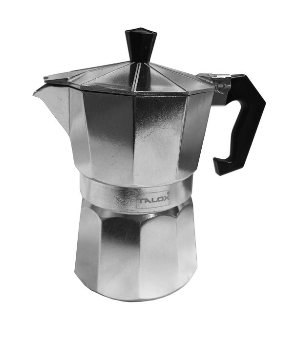 TALOX Cafetera Italiana de Aluminio 6 Tazas TALOX Cafetera Italiana de Aluminio 6 Tazas