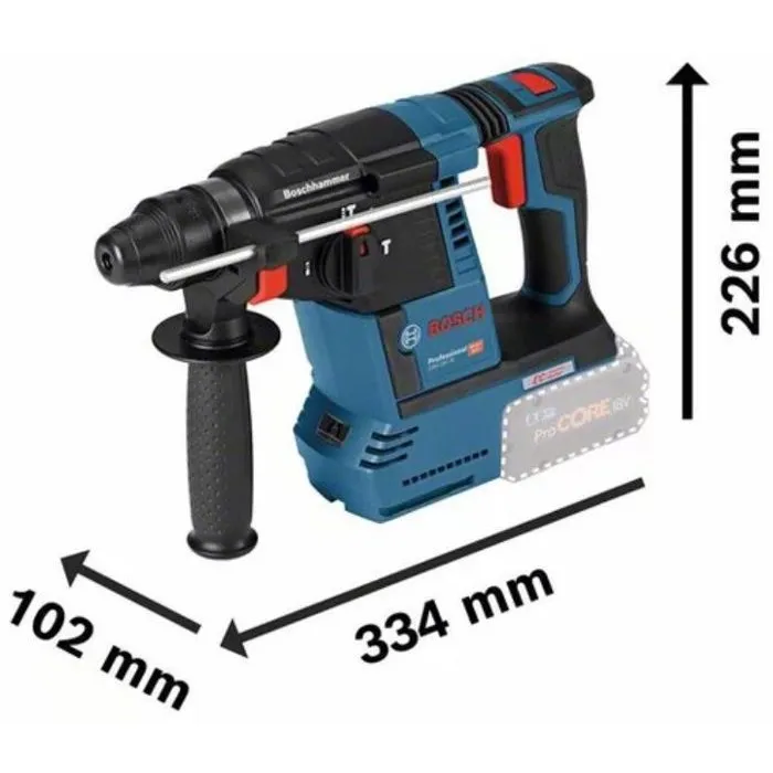 Bosch Professional Martillo Perforador a Batería SDS plus GBH 18V-26 Solo L-BOXX