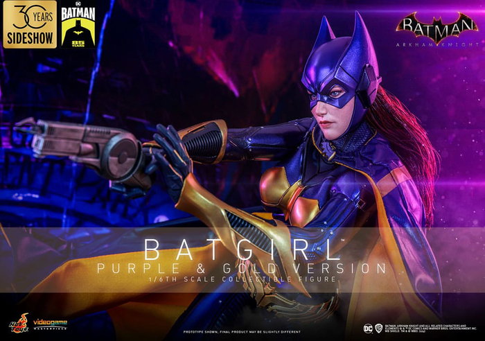Batman Arkham Knight Figura Videogame Masterpiece 1/6 Batgirl (Purple and Gold Version) Exclusive 30 cm