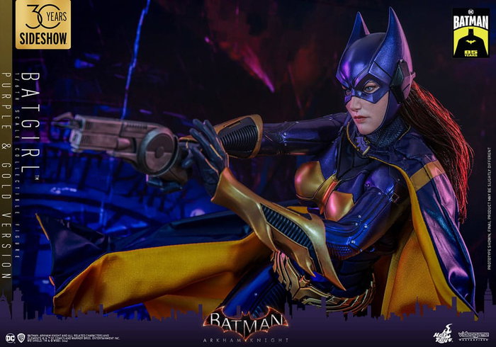 Batman Arkham Knight Figura Videogame Masterpiece 1/6 Batgirl (Purple and Gold Version) Exclusive 30 cm
