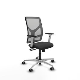 PIQUERAS Y CRESPO Silla de oficina Motilla con mecanismo Sincro, Gris y Gris oscuro