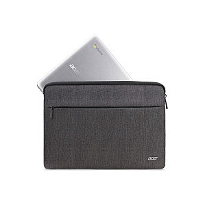Acer Funda Protectora para Portátil de 15.6 Pulgadas Gris con Bolsillo Frontal