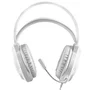 Mars Gaming Auriculares Gaming MH124W con Micrófono, Jack 3.5mm, Iluminación FRGB Rainbow, Compatibilidad Multiplataforma, Blancos
