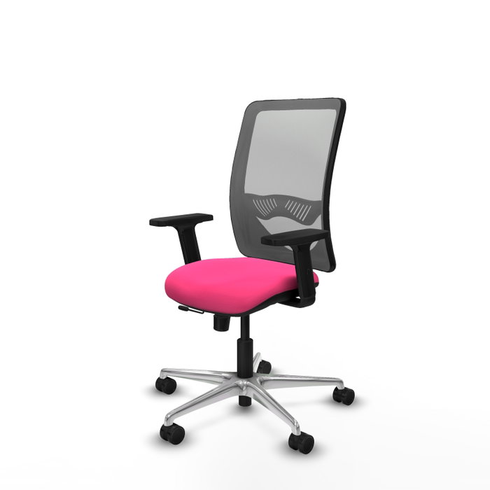 PIQUERAS Y CRESPO Silla de oficina Zulema con mecanismo Sincro/Traslack Rosa y Gris PIQUERAS Y CRESPO Silla de oficina Zulema con mecanismo Sincro/Traslack Rosa y Gris