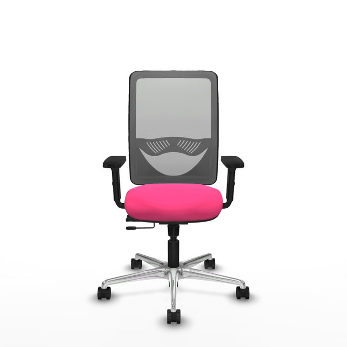 PIQUERAS Y CRESPO Silla de oficina Zulema con mecanismo Sincro/Traslack Rosa y Gris PIQUERAS Y CRESPO Silla de oficina Zulema con mecanismo Sincro/Traslack Rosa y Gris