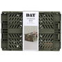 Day Caja Plegable 50x33 cm Verde Oliva Almacenaje Apilable 27.6L 45kg