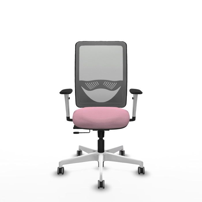 PIQUERAS Y CRESPO Silla de oficina Zulema Rosa y Gris