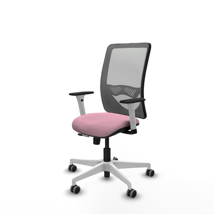 PIQUERAS Y CRESPO Silla de oficina Zulema Rosa y Gris