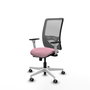 PIQUERAS Y CRESPO Silla de oficina Zulema Rosa y Gris