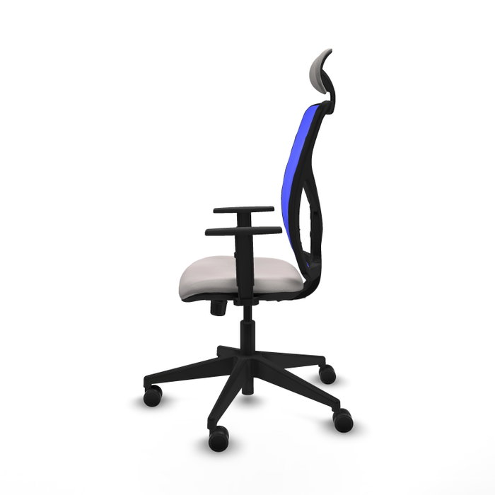 PIQUERAS Y CRESPO Silla de oficina Motilla con mecanismo Sincro, Azul y Blanco PIQUERAS Y CRESPO Silla de oficina Motilla con mecanismo Sincro, Azul y Blanco