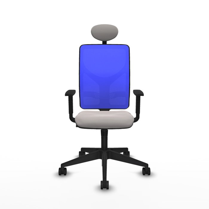 PIQUERAS Y CRESPO Silla de oficina Motilla con mecanismo Sincro, Azul y Blanco PIQUERAS Y CRESPO Silla de oficina Motilla con mecanismo Sincro, Azul y Blanco