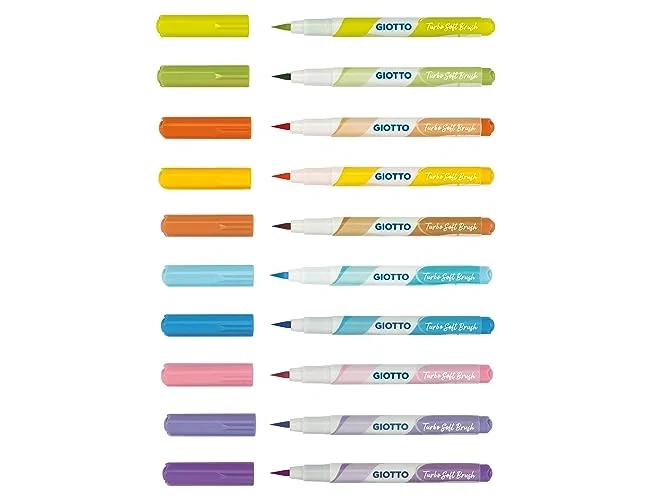 Giotto Turbo Soft Brush Pastel Estuche de 10 Colores Surtidos F426900