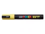 Posca PC-5M Rotulador de Pintura Amarillo, Punta 1.8-2.5mm, No Permanente, Multisuperficie