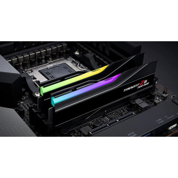 G.Skill Trident Z5 Neo RGB 128 GB (2x64GB) DDR5 6000 MT/s CL32 64-GX2-TZ5NR G.Skill Trident Z5 Neo RGB 128 GB (2x64GB) DDR5 6000 MT/s CL32 64-GX2-TZ5NR