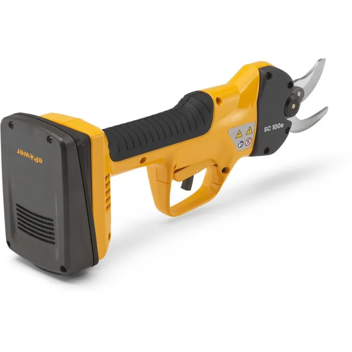 Stiga Kit Tijeras de Podar SC 100e Eléctricas de Batería, Tijeras de Poda a Batería para Jardinería, Herramienta de Corte Profesional para Podar Ramas