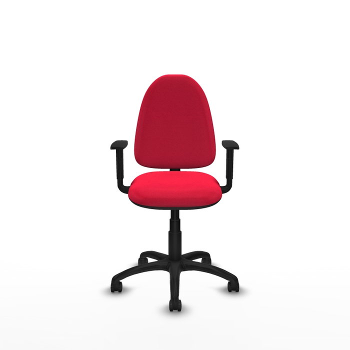 PIQUERAS Y CRESPO Silla de oficina Aýna Roja con Brazos 1D