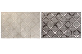 DKD Home Decor Alfombra 180 x 1 x 120 cm (4 Unidades) Marron Beige