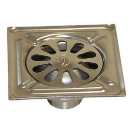 Fun And Go Sumidero de patio marine Acero Inoxidable 25 x 25 cm