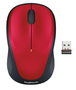 Logitech M235 Ratón Inalámbrico RF, Conexión 2.4 GHz, Diseño Compacto con agarre de Goma Suave, Color Rojo