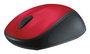 Logitech M235 Ratón Inalámbrico RF, Conexión 2.4 GHz, Diseño Compacto con agarre de Goma Suave, Color Rojo