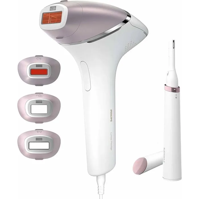 Philips Lumea IPL 8000 Dispositivo de Depilación con Luz Pulsada Intensa, Tecnología SenseIQ, Sensor SmartSkin, 4 Accesorios Ergonómicos Philips Lumea IPL 8000 Dispositivo de Depilación con Luz Pulsada Intensa, Tecnología SenseIQ, Sensor SmartSkin, 4 Accesorios Ergonómicos