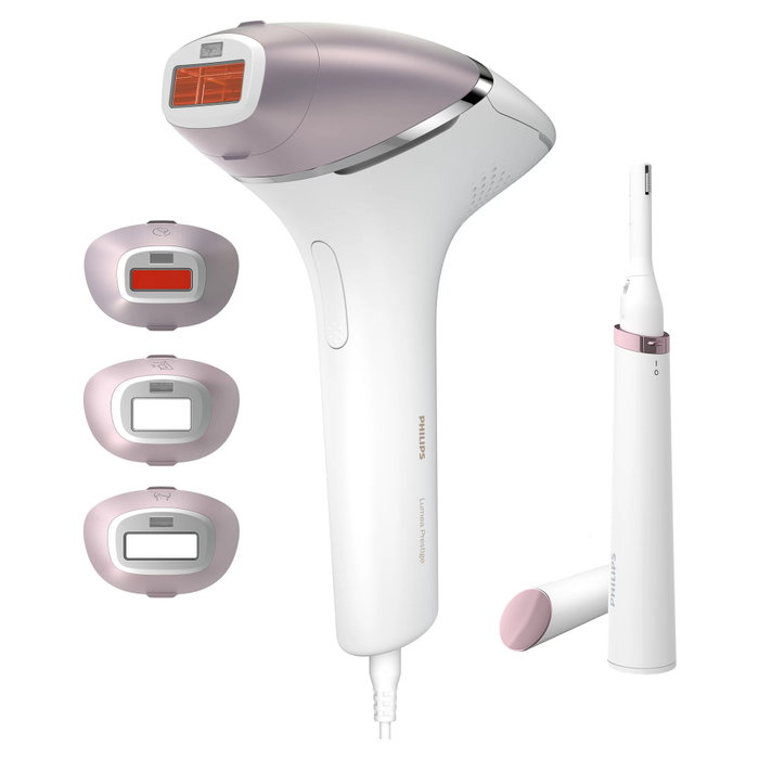 Philips Lumea IPL 8000 BRI949/00 Blanco/Violeta con Recortador Satin Compact Philips Lumea IPL 8000 BRI949/00 Blanco/Violeta con Recortador Satin Compact