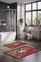 Mijölnir CT-5295 Juego de Alfombrillas de Baño 2 Piezas Antideslizante Antibacteriano Poliéster Lavable a Máquina 40x60cm y 60x100cm