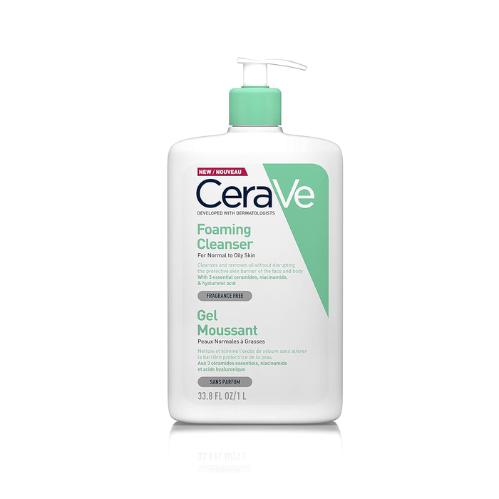 CeraVe Gel Limpiador Espumoso para Piel Normal a Grasa 1000 ml CeraVe Gel Limpiador Espumoso para Piel Normal a Grasa 1000 ml