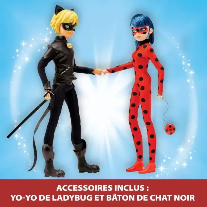Bandai Miraculous Ladybug Muñecas de Moda 26 cm - Paquete de 2