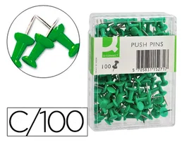 Q-connect Señalizador de Planos Verde Caja de 100 Unidades