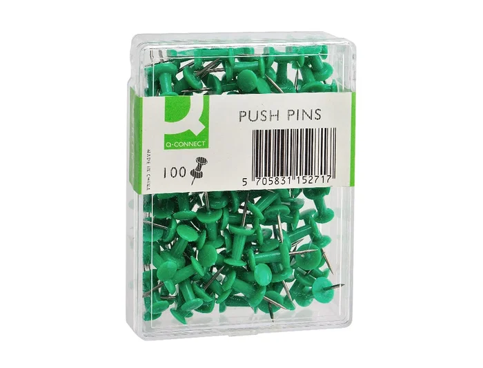 Q-connect Señalizador de Planos Verde Caja de 100 Unidades