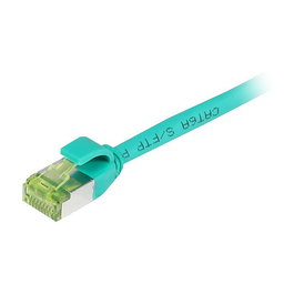 Synergy21 Patch Cord RJ45 CAT6A 500Mhz 1.5m Verde S-STP(S/FTP) Slimline Redondo d=4.5mm TPE/LSZH(Superflex) AWG28 con Cable Base CAT7