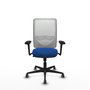 PIQUERAS Y CRESPO Silla de oficina Zulema con mecanismo Sincro Azul y Blanco