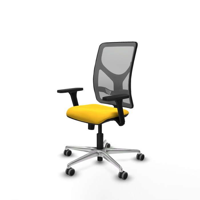 PIQUERAS Y CRESPO Silla de oficina Motilla con Mecanismo Sincro, Amarillo y Gris PIQUERAS Y CRESPO Silla de oficina Motilla con Mecanismo Sincro, Amarillo y Gris