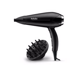 Babyliss Secador de Pelo D572DE Turbo Smooth 2200W con Control Iónico y Difusor para Cabello con Encrespamiento