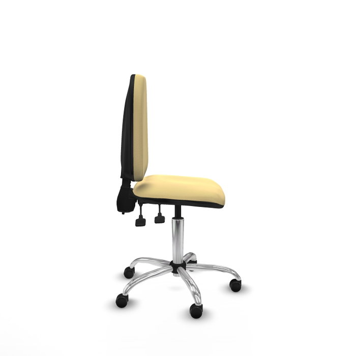 PIQUERAS Y CRESPO Silla de oficina Aýna sin brazos color Crema