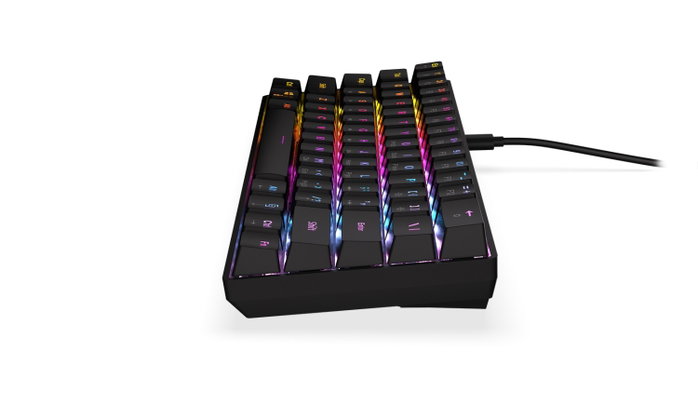 Krux Qara 60% Teclado Gaming Mecánico Outemu Red RGB Negro Krux Qara 60% Teclado Gaming Mecánico Outemu Red RGB Negro