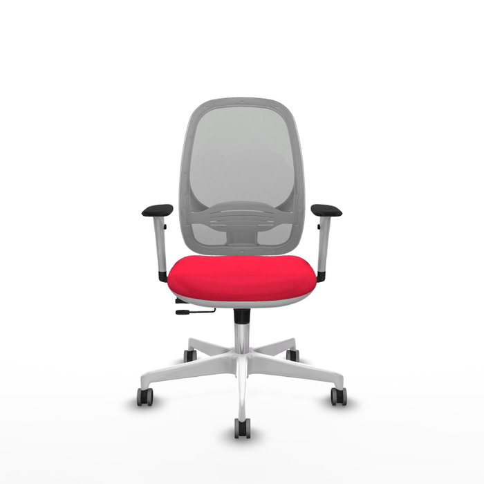 PIQUERAS Y CRESPO Silla de oficina Cilanco con mecanismo Sincro/Traslack, Rojo y Gris PIQUERAS Y CRESPO Silla de oficina Cilanco con mecanismo Sincro/Traslack, Rojo y Gris