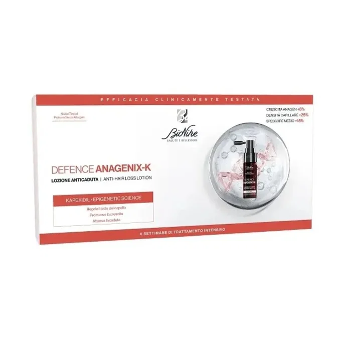 BioNike Defense Anagenix-K Tratamiento con loción capilar Anticaída, 6 x 15 ml BioNike Defense Anagenix-K Tratamiento con loción capilar Anticaída, 6 x 15 ml