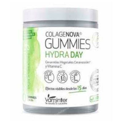 Colagenova Beauty Skin Hydra Day 60 Gummies con Ceramidas, Vitamina C y E, Vegano Colagenova Beauty Skin Hydra Day 60 Gummies con Ceramidas, Vitamina C y E, Vegano