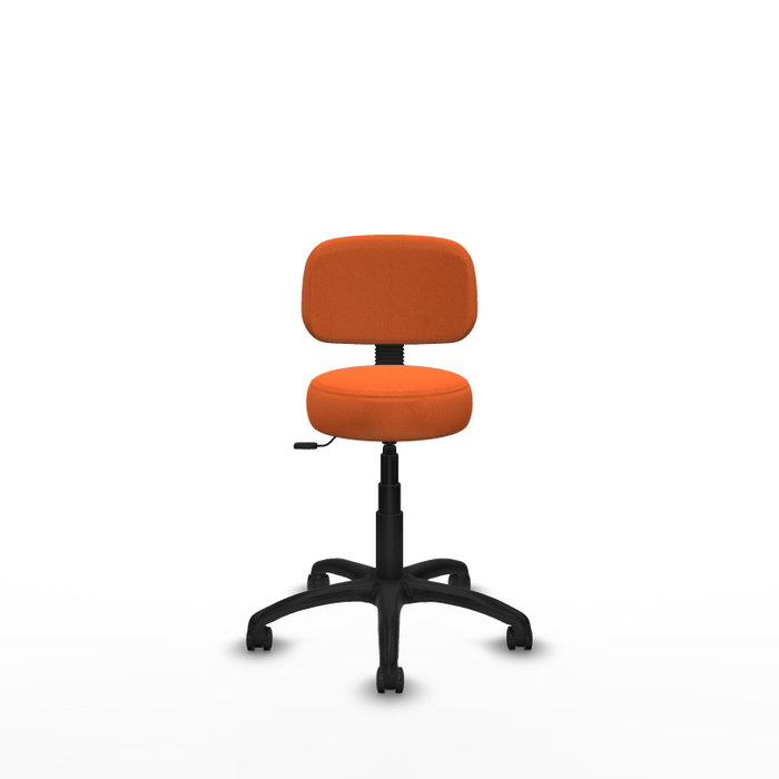 PIQUERAS Y CRESPO Silla Llanos giratoria naranja con base de poliamida PIQUERAS Y CRESPO Silla Llanos giratoria naranja con base de poliamida
