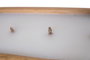 DKD Home Decor Portavelas de Teca y Cera Parafina Natural