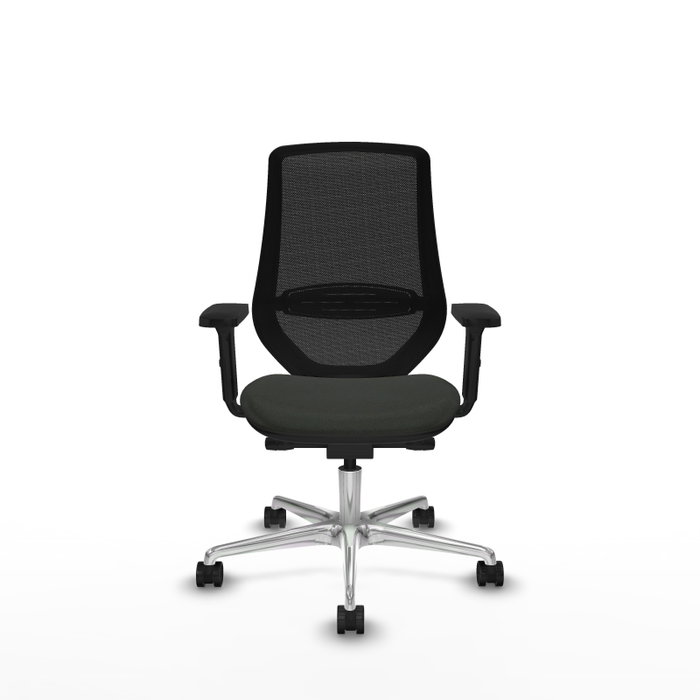 PIQUERAS Y CRESPO Silla de oficina Mardos con mecanismo Sincro/Traslack, Negro