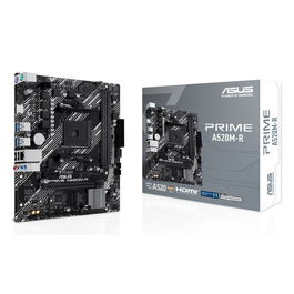 ASUS PRIME A520M-R AMD AM4 A520 Chipset Micro ATX Placa Base con HDMI, 4 SATA3, USB 3.2, 2 DDR4, PCIe 3.0 - 90MB1H60-M0EAY0
