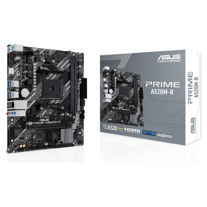 ASUS PRIME A520M-R AMD AM4 DDR5 Micro ATX