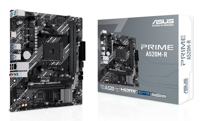 Asus Prime A520M-R Socket AM4 DDR5 Micro ATX Asus Prime A520M-R Socket AM4 DDR5 Micro ATX