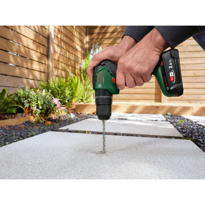 Bosch PSB18V-60 Taladro percutor inalámbrico con 2 baterías de 2,5Ah